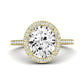 Columbine Oval Diamond Engagement Ring (Lab Grown Igi Cert) yellowgold