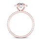 Columbine Round Diamond Bridal Set (Lab Grown Igi Cert) rosegold