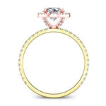 Columbine Round Diamond Bridal Set (Lab Grown Igi Cert) yellowgold