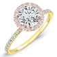 Columbine Round Diamond Engagement Ring (Lab Grown Igi Cert) yellowgold