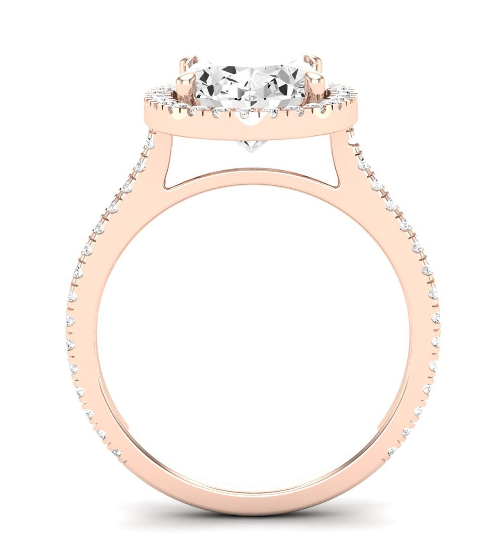 Columbine Oval Diamond Engagement Ring (Lab Grown Igi Cert) rosegold