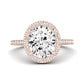 Columbine Oval Diamond Engagement Ring (Lab Grown Igi Cert) rosegold