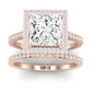 Columbine - GIA Natural Princess Diamond Bridal Set