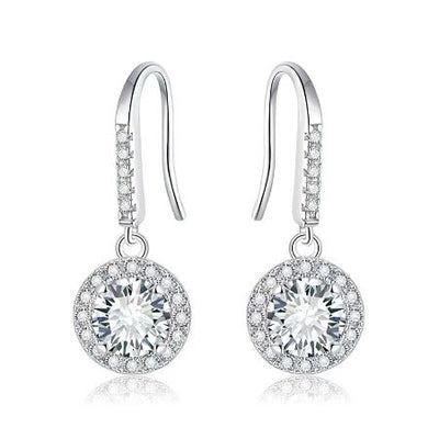 Connie Moissanite Earrings whitegold