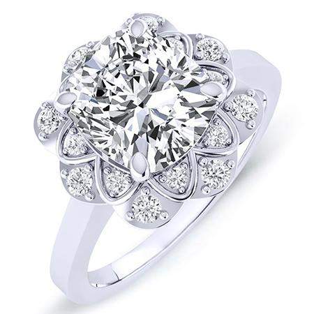 4.00 ct - Coralbells - Cushion Lab Diamond Engagement Ring (IGI Certified)