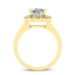 Coralbells Diamond Matching Band Only (engagement Ring Not Included) For Ring With Cushion Center yellowgold