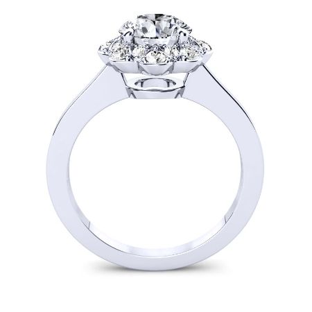 Coralbells Round Diamond Engagement Ring (Lab Grown Igi Cert) whitegold