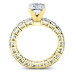Crisantha Round Diamond Bridal Set (Lab Grown Igi Cert) yellowgold