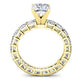 Crisantha Round Diamond Bridal Set (Lab Grown Igi Cert) yellowgold