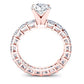 Crisantha Princess Diamond Engagement Ring (Lab Grown Igi Cert) rosegold