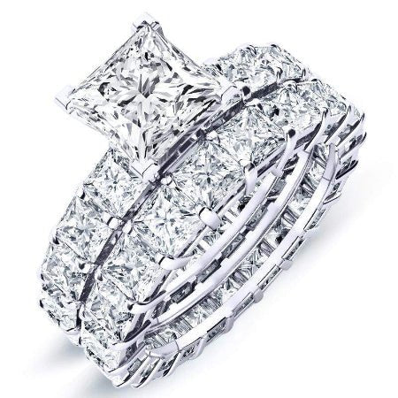 2.00 ct - Crisantha - Princess Moissanite Bridal Set