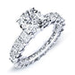 Crisantha Round Diamond Bridal Set (Lab Grown Igi Cert) whitegold