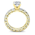 Crisantha Round Moissanite Bridal Set yellowgold