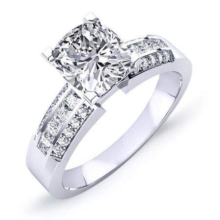4.00 ct - Crocus - Cushion Lab Diamond Engagement Ring (IGI Certified)
