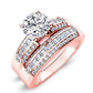 Crocus Round Diamond Bridal Set (Lab Grown Igi Cert) rosegold