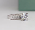 Crocus Round Diamond Engagement Ring (Lab Grown Igi Cert) whitegold