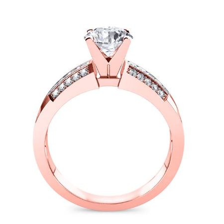 Crocus Round Diamond Bridal Set (Lab Grown Igi Cert) rosegold