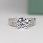 Crocus Round Diamond Engagement Ring (Lab Grown Igi Cert) whitegold