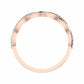 Cynthia Twisted Trendy Diamond Wedding Ring rosegold