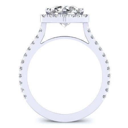 Cypress Round Diamond Engagement Ring (Lab Grown Igi Cert) whitegold