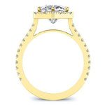 Cypress Diamond Matching Band Only (engagement Ring Not Included) For Ring With Cushion Center yellowgold