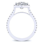 Cypress Diamond Matching Band Only (engagement Ring Not Included) For Ring With Princess Center whitegold