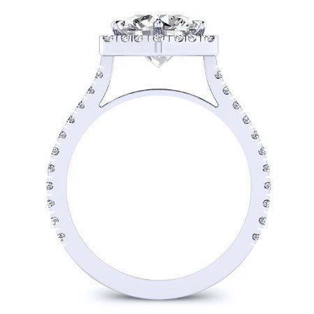 Cypress Diamond Matching Band Only (engagement Ring Not Included) For Ring With Round Center whitegold