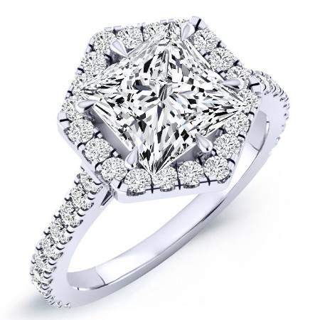 Cypress Princess Diamond Engagement Ring (Lab Grown Igi Cert) whitegold