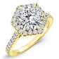 Cypress Round Diamond Engagement Ring (Lab Grown Igi Cert) yellowgold