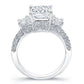 Daffodil Diamond Matching Band Only (engagement Ring Not Included) For Ring With Princess Center whitegold