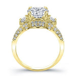 Daffodil Round Diamond Engagement Ring (Lab Grown Igi Cert) yellowgold