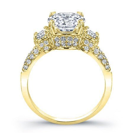 Daffodil Round Diamond Engagement Ring (Lab Grown Igi Cert) yellowgold
