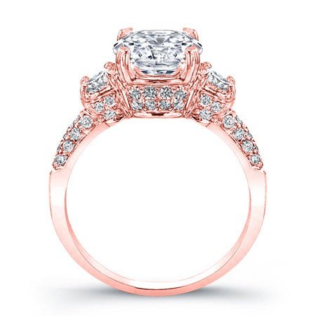 Daffodil Round Diamond Engagement Ring (Lab Grown Igi Cert) rosegold