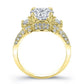 Daffodil Round Diamond Engagement Ring (Lab Grown Igi Cert) yellowgold