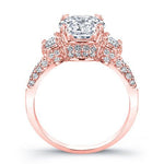 Daffodil Round Diamond Engagement Ring (Lab Grown Igi Cert) rosegold