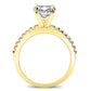 Dahlia Cushion Diamond Engagement Ring (Lab Grown Igi Cert) yellowgold