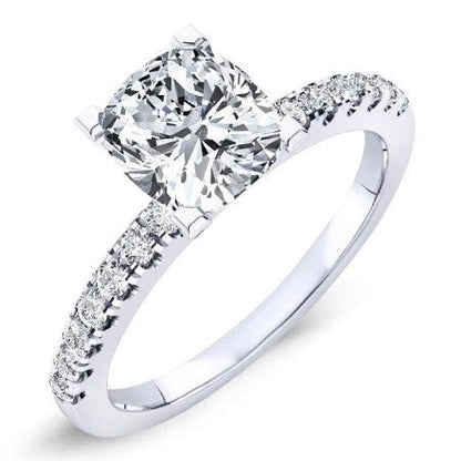 Dahlia Cushion Diamond Bridal Set (Lab Grown Igi Cert) whitegold