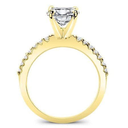 Dahlia Cushion Diamond Engagement Ring (Lab Grown Igi Cert) yellowgold