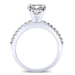 Dahlia Cushion Moissanite Bridal Set whitegold