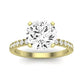 Dahlia Diamond Matching Band Only (engagement Ring Not Included) For Ring With Round Center yellowgold