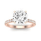 Dahlia Diamond Matching Band Only (engagement Ring Not Included) For Ring With Round Center rosegold