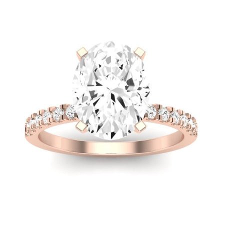 Dahlia Oval Diamond Bridal Set (Lab Grown Igi Cert) rosegold