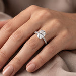 Dahlia - GIA Natural Oval Diamond Engagement Ring