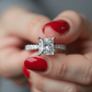 Dahlia - GIA Natural Princess Diamond Engagement Ring