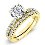 Dahlia Round Diamond Bridal Set (Lab Grown Igi Cert) yellowgold