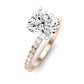 Dahlia Diamond Matching Band Only (engagement Ring Not Included) For Ring With Cushion Center rosegold