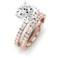 Dahlia Diamond Matching Band Only (engagement Ring Not Included) For Ring With Cushion Center rosegold