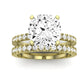 Dahlia Diamond Matching Band Only (engagement Ring Not Included) For Ring With Cushion Center yellowgold