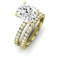 Dahlia Diamond Matching Band Only (engagement Ring Not Included) For Ring With Cushion Center yellowgold