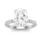 Dahlia Oval Moissanite Bridal Set whitegold